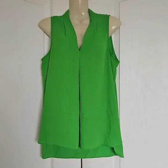 Vince Camuto Sleeveless Top XS Green - Picture 2 of 16